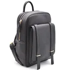 School Bag For Wholesale Custom Pebbled PU Leather Travel Hiking School Backpack Bag For Women