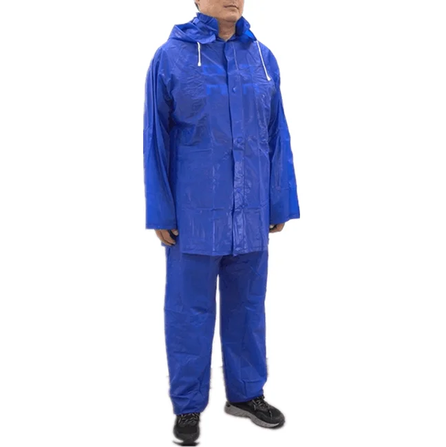 Rain Gear Safety Jacket And Pants Pvc 