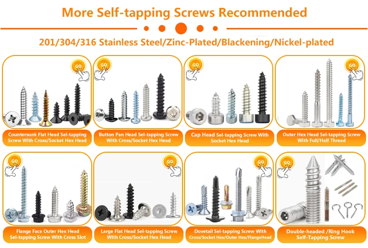 304 316 410 Stainless Steel Outer Hexagon Drilling Screws Self Tapping