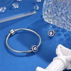 Charms For Bracelet Charms Designer Jewelry Making 925 Sterling Silver Enamel Evil Eye Charms For Diy Bracelet