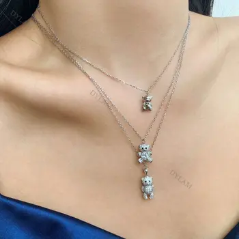 Trendy Hot selling 18K Gold Plated Non Tarnish Jewelry Square Pendant Necklace Custom Name Letter Necklace