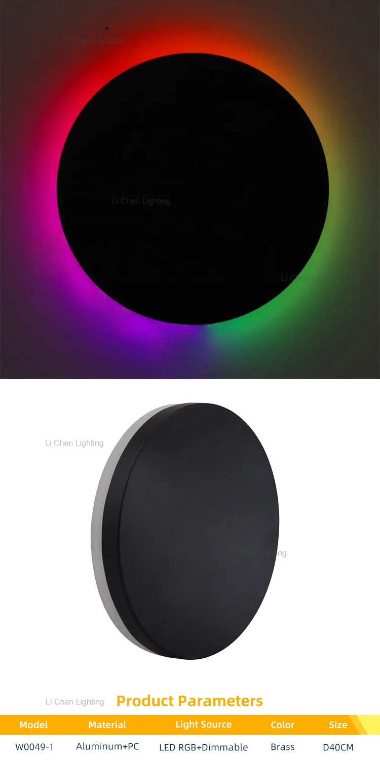 w0049 1 new product indoor decoration corridor living room led modern rgb wall light-0