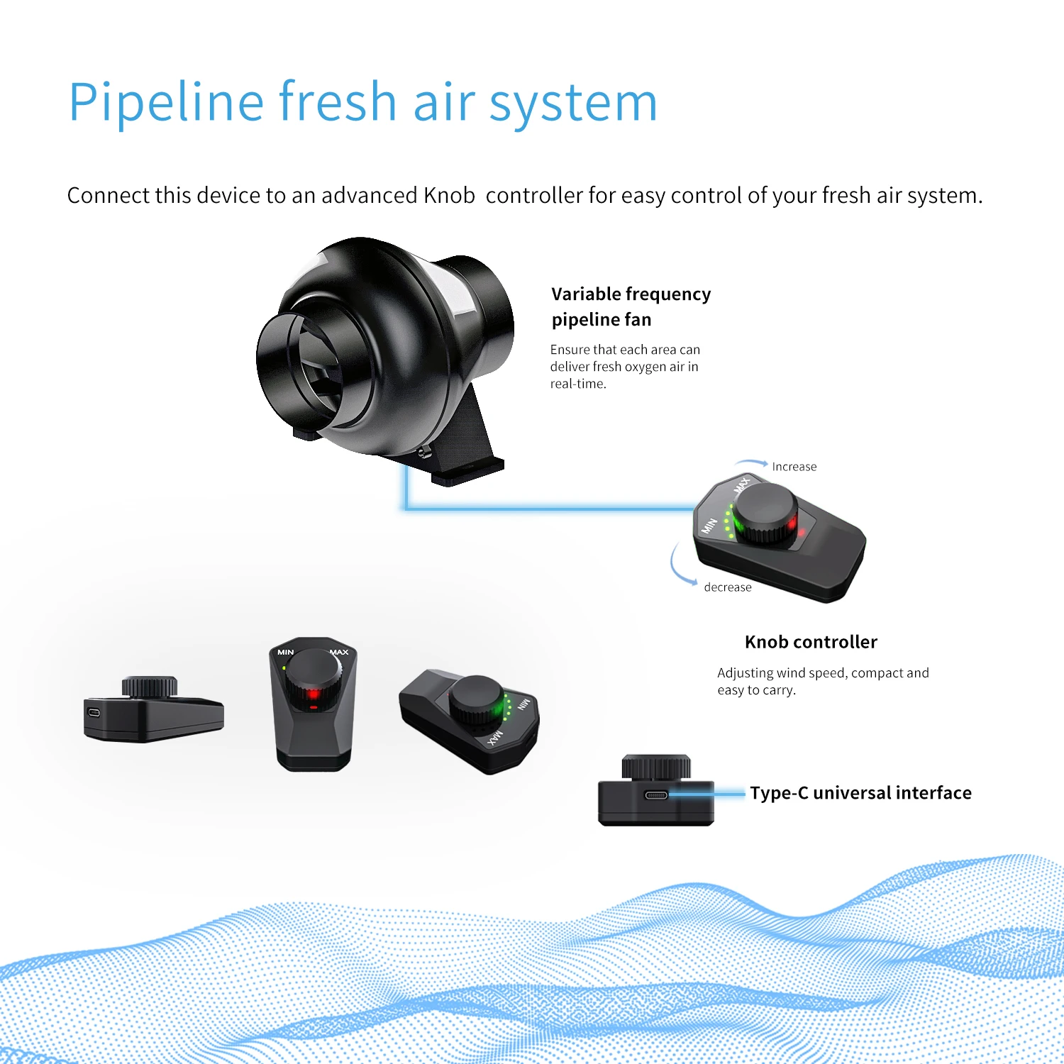 Inline Duct Fan, 100~240V, 115, Plastic - detail 4
