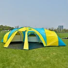 Family Factory Customized Outdoor Tents For 8-12 Persons 4-season Family Tents Double-layer Rainproof Camping Tents