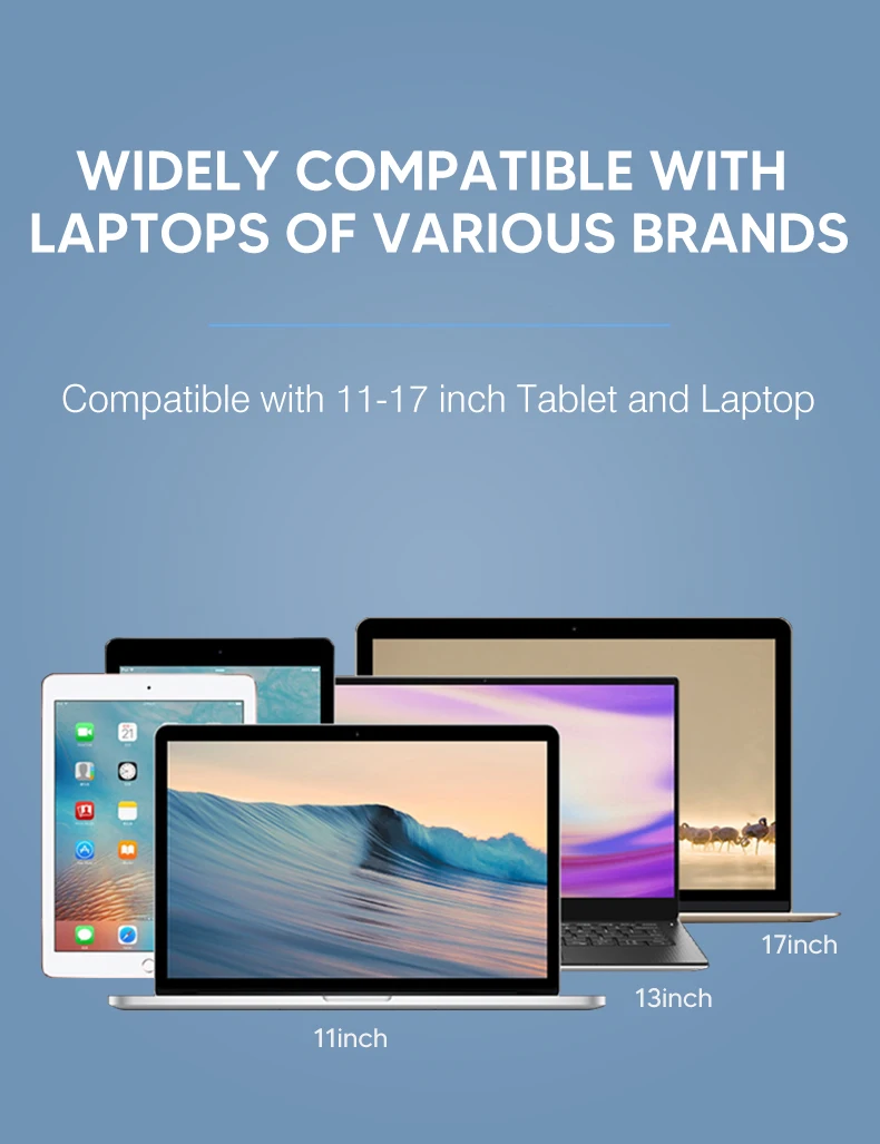 Portable Laptop Stand Aluminium Foldable Notebook Support Laptop Base Macbook Pro Holder Adjustable Bracket Computer Accessories