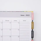 Spiral Agenda 2022 Flowry Spiral Binding Notebook And Planner Custom With Double Iron Coil And Golden Corner Agenda