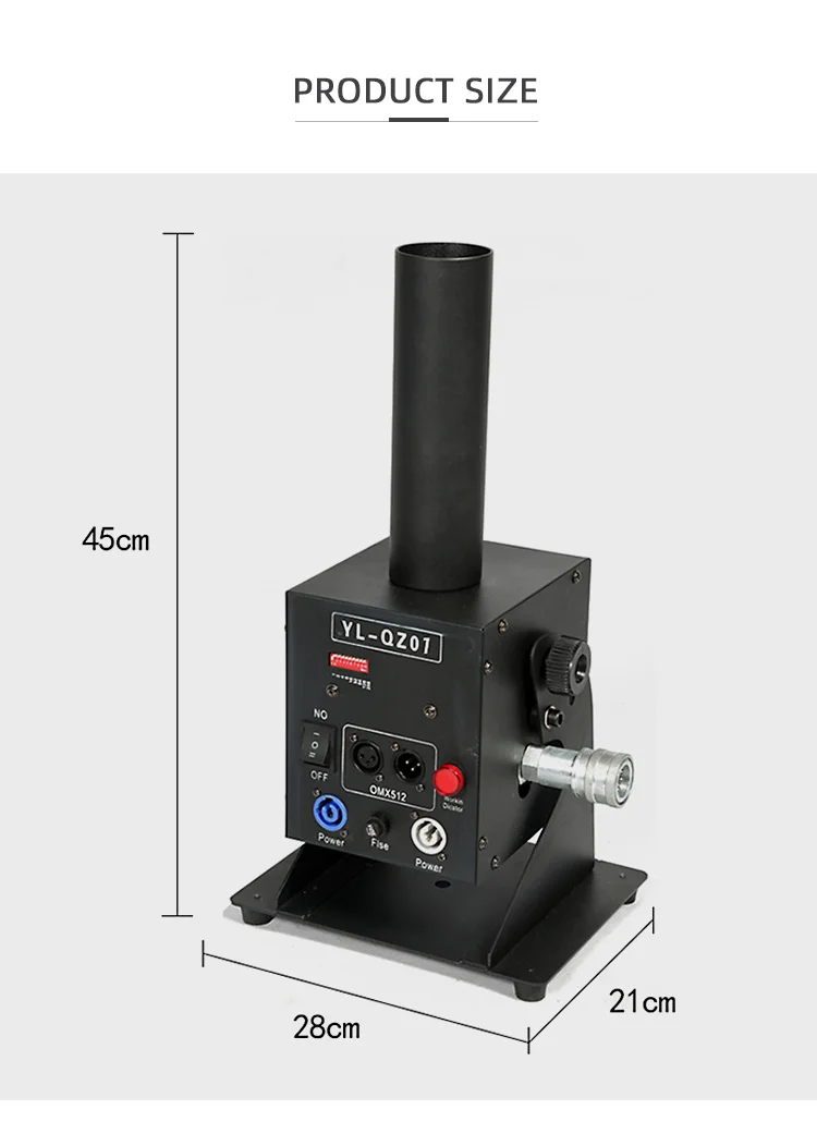 Stage Gun Led Effect Dmx Party Dj Cannon Special For Handheld Equipment Effects Rgb Club Smoke Cryo Double Pipe Co2 Jet Machine