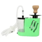 Shisha Plastic Hookah Cheap Wholesale Ice Plastic Box Shape Shisha Acrylic Hookahs With Led Light