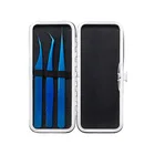 Original Factory Stainless Steel Heat Treatment Volume Fan Eyelash Extension Straight Curved Tweezers
