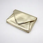 Evening Clutch Custom Logo Evening Clutch Bag Metallic Leather Pouch Gold Evening Bags Party Bag