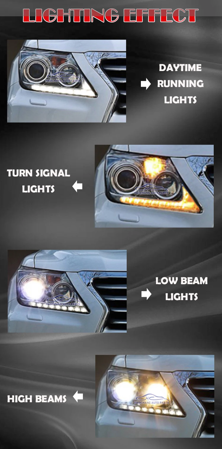 Headlights For Lexus Lx570 Lx470 Headlight Assembly 20122015 Led