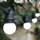 Led Decoration Led 48FT 15sockets White PC G45 LED Polo Bulb String Light With EU Plug Decoration Outdoor