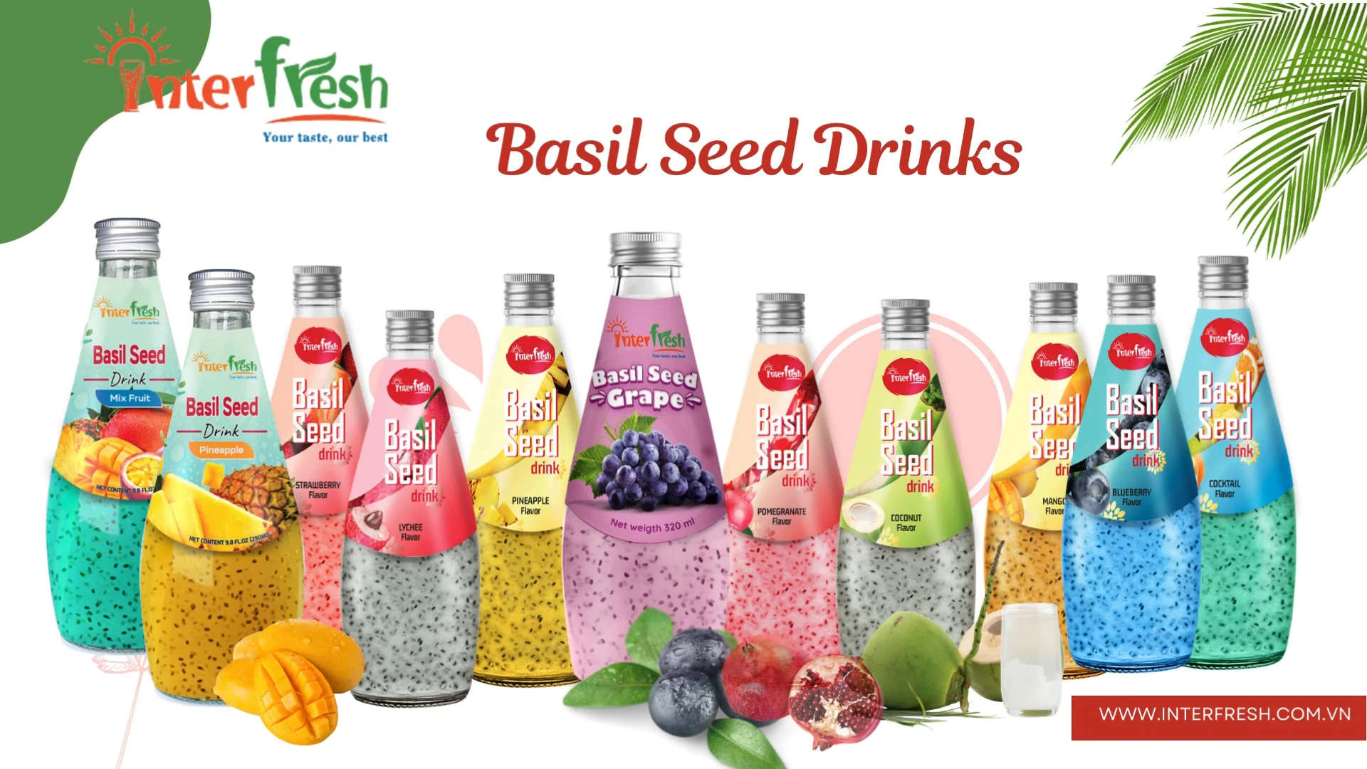 Basil Seed Drinks With Mango Fruit Flavor High Quality Manufacturer