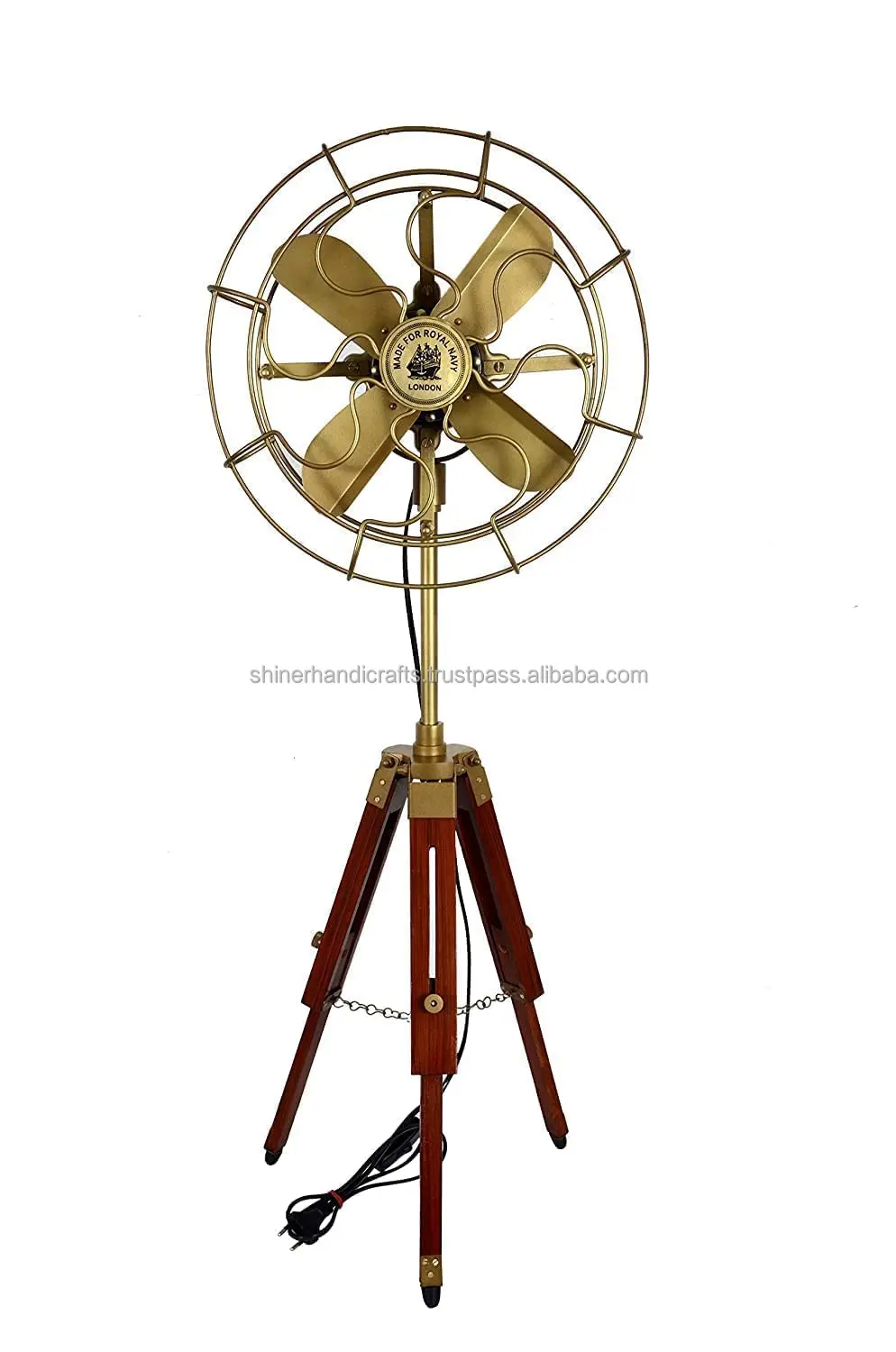 Table Fan, Brass, 120, Electric - detail 6