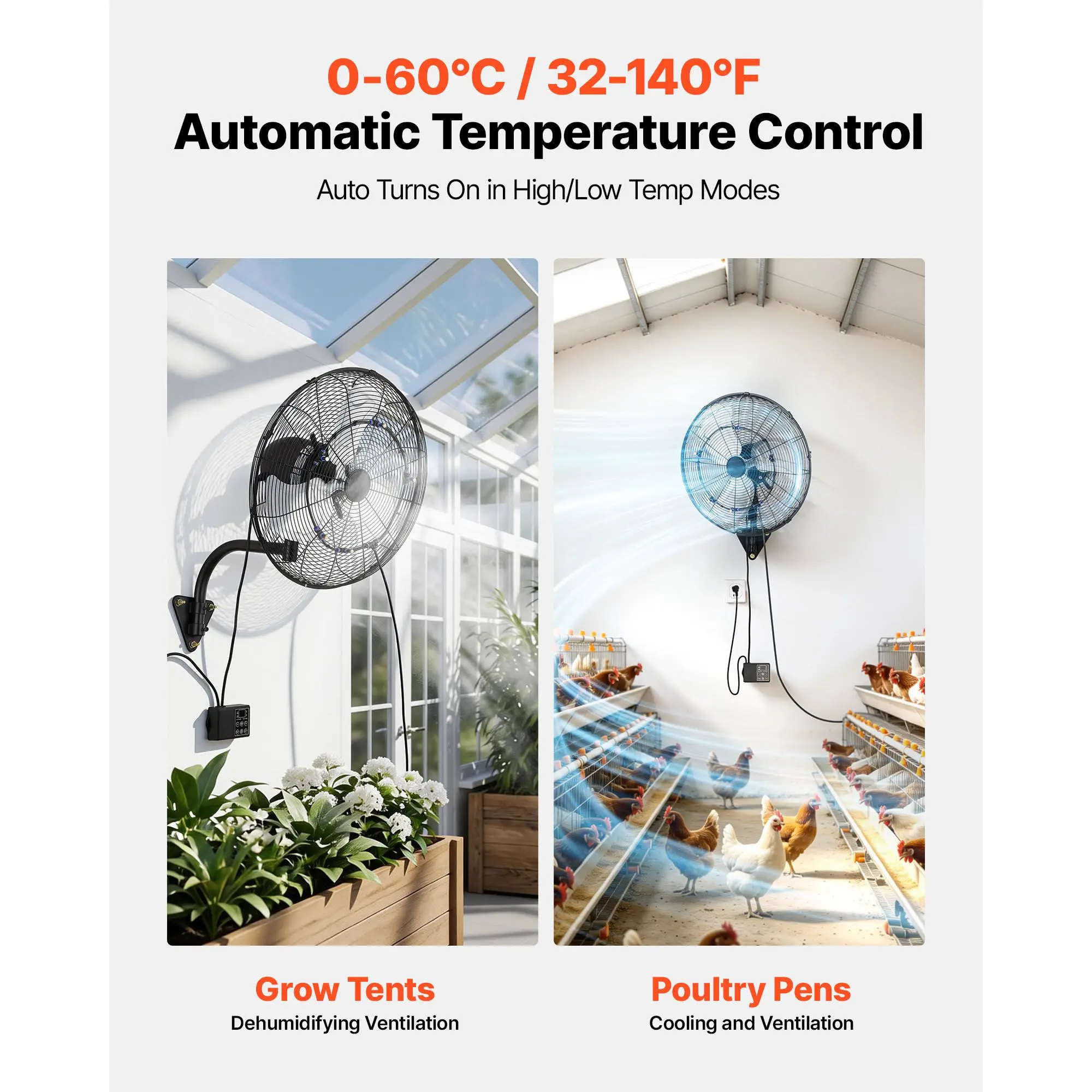 Wall-mounted Mist Fan, IP44, 18h - detail 8