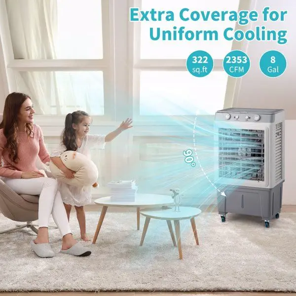 Evaporative Cooler, Portable, 3-in-1, 2353, CFM - detail 10