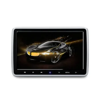 10.1 inch Headrest Mounted DVD Player With Grade-A Digital TFT Screen Built-in Speakers Support 32bit Games