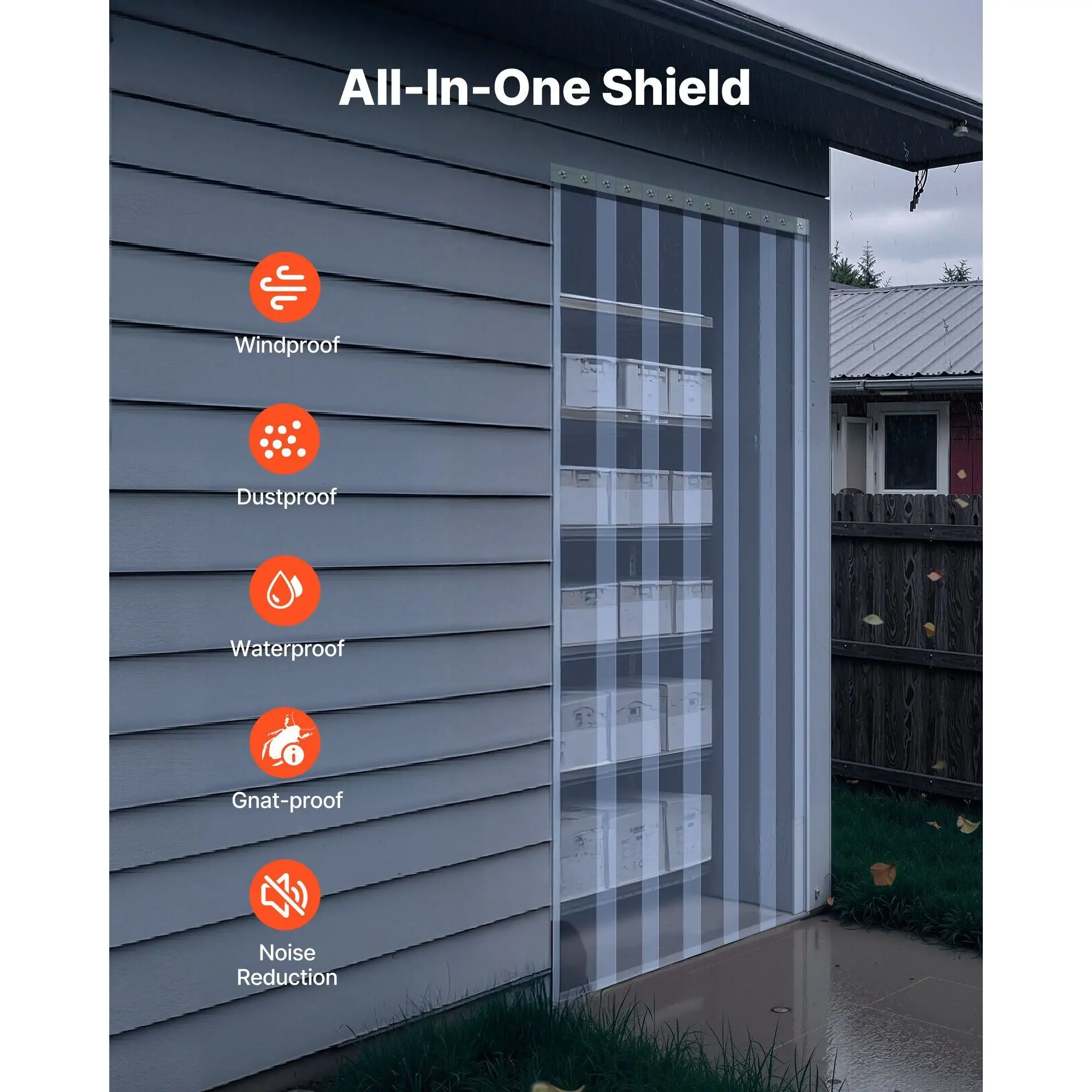 Clear Pvc Strip Curtain, 101 - detail 12