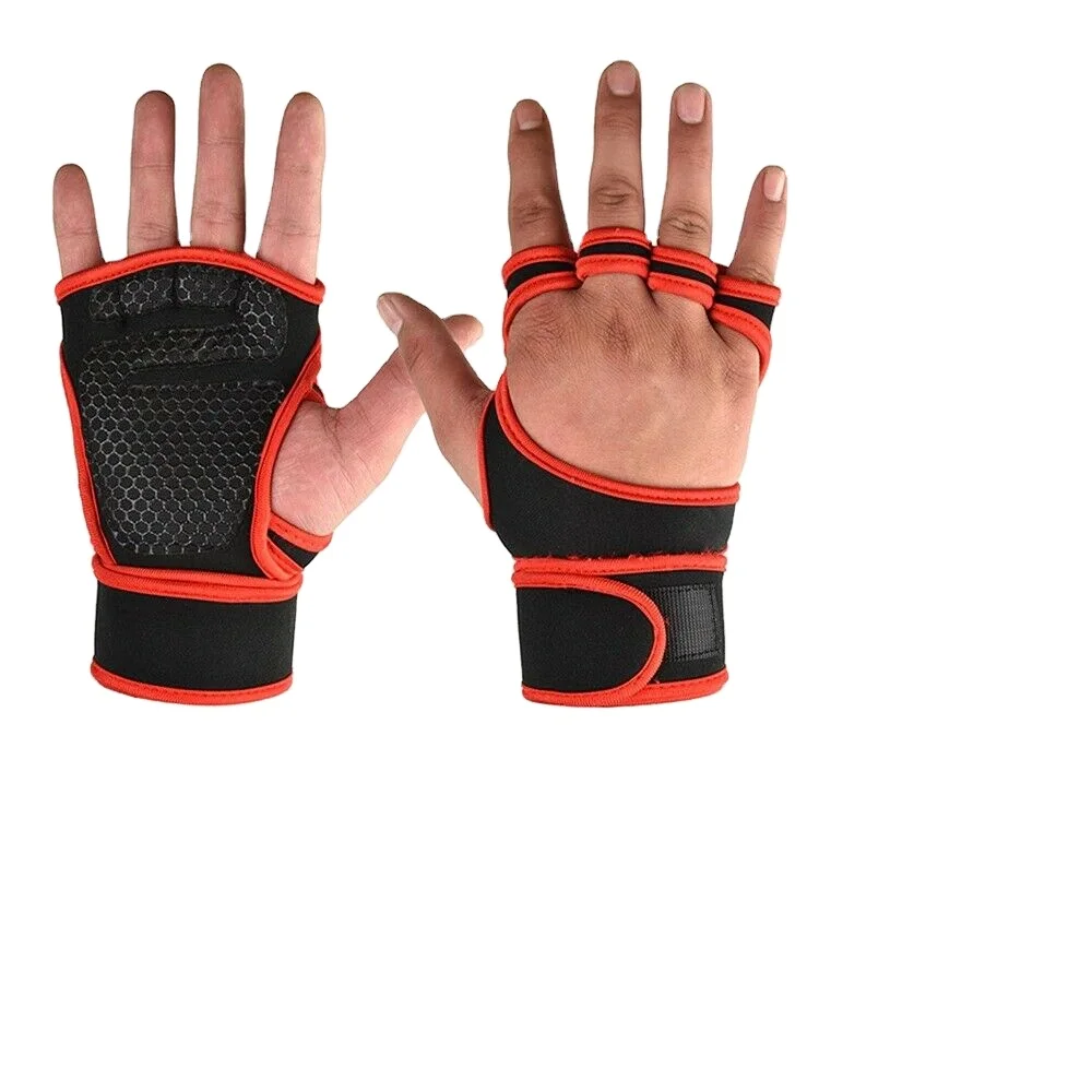 fingerless workout gloves with wrist support