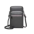 Leather Bags Wholesale Plain Men PU Leather Mini Phone Messenger Crossbody Shoulder Bags
