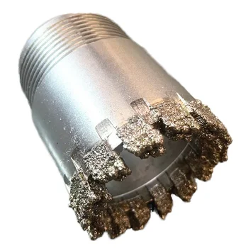 Electroplated diamond core drill bit is used for well drilling and prospecting