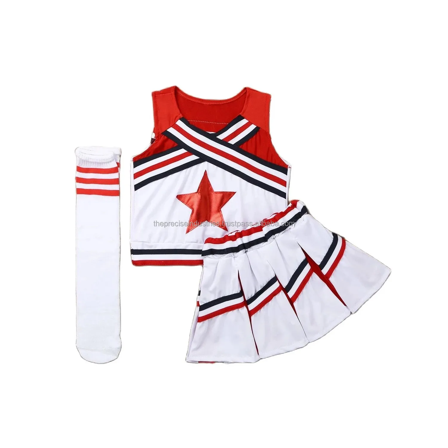 Customized Good Quality Cheerleading Uniforms Cheer Practice Wear Hot