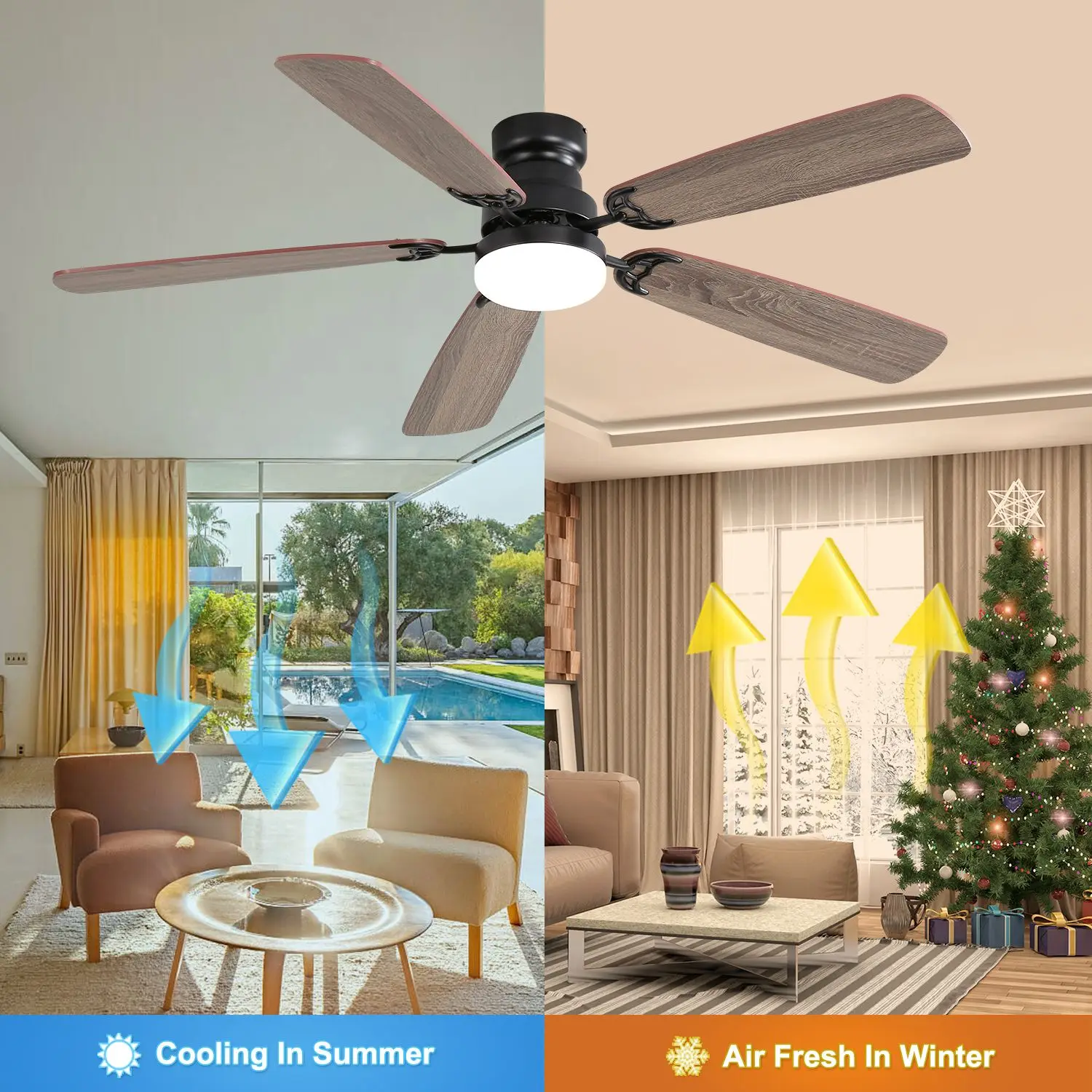 Ceiling Fan, 52-Inch, LED, 6-Speed - detail 8