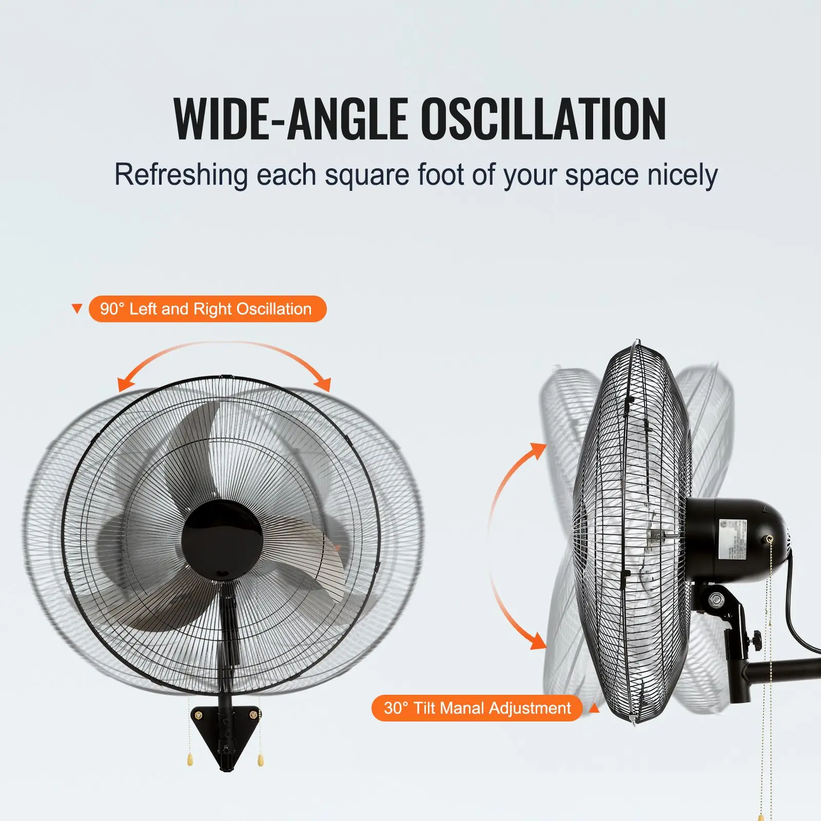 Wall Fan, 3-Speed, 4000, CFM - detail 6