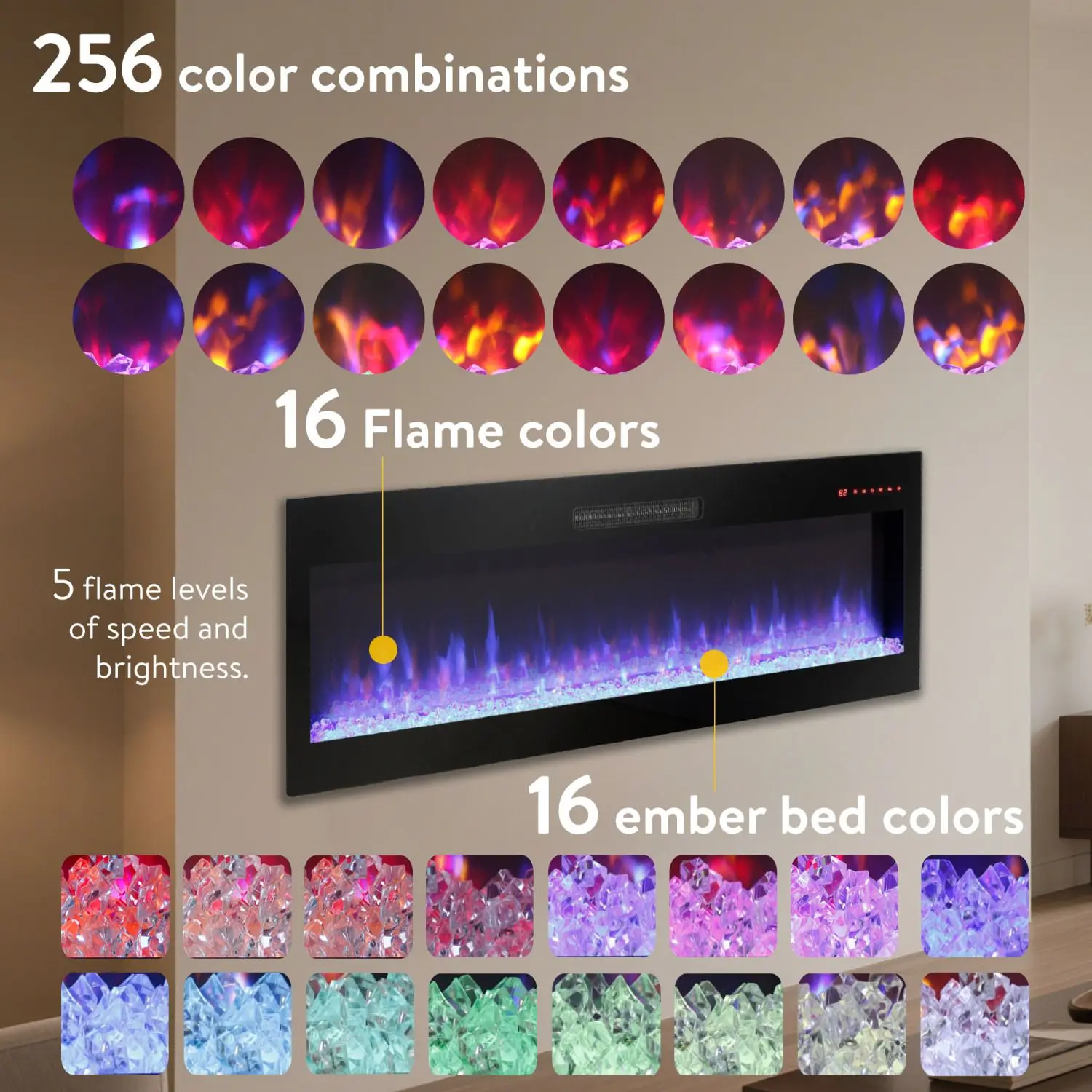 Electric Fireplace, 50", D0100X3241T - detail 6