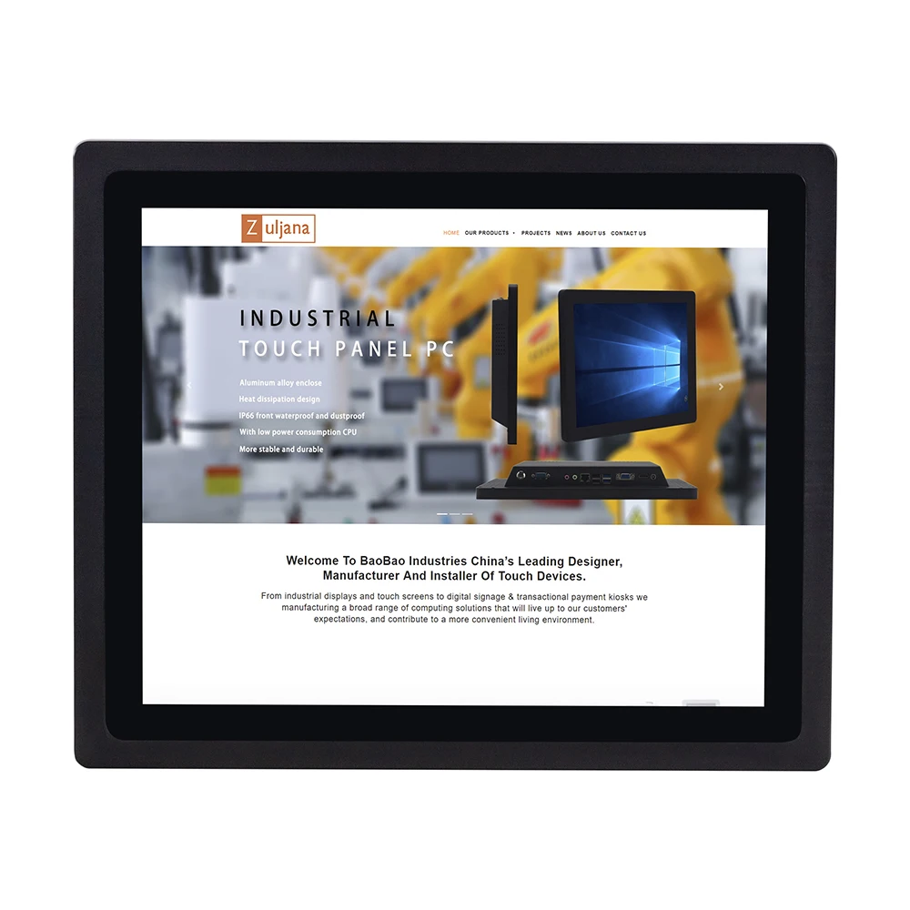 touch screen monitors used in a manufacturing line brands