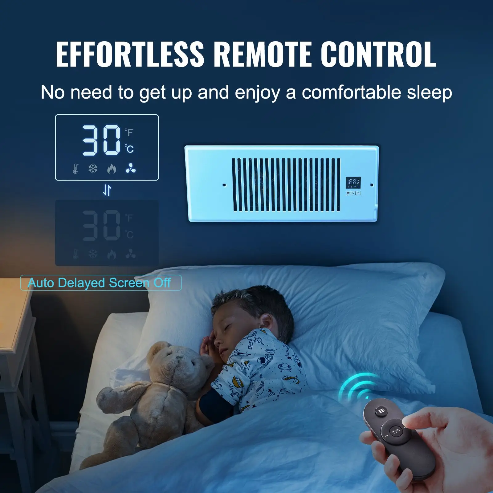 Thermostat Register Booster Fan, Plastic, 4FT, 12FT - detail 10