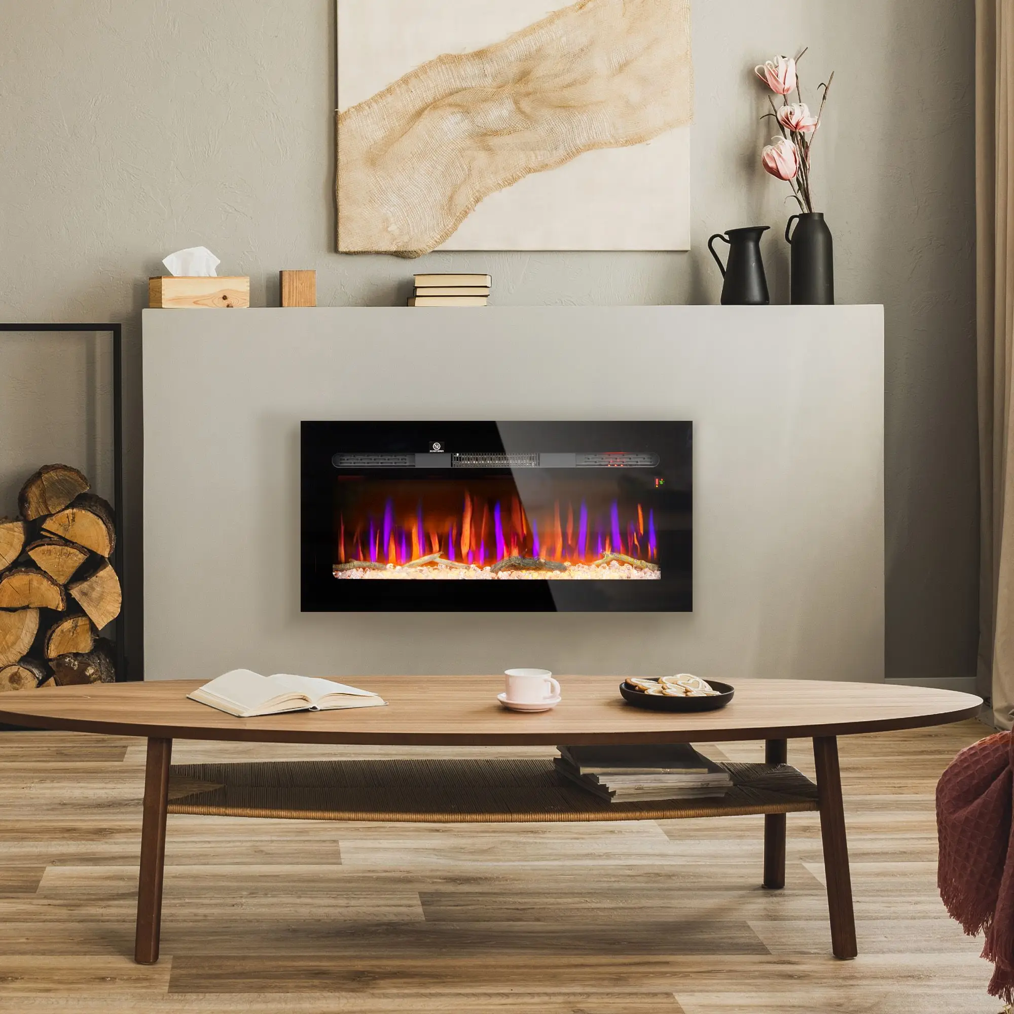 Wall-mounted Fireplace, D0100XF3SZP - detail 4