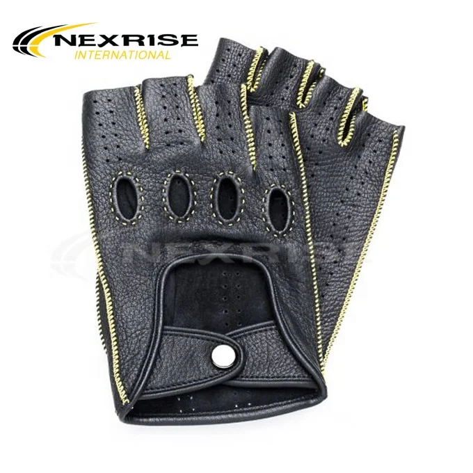 leather car racing gloves