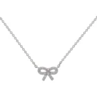 Silver Silver Lilliana 925 Sterling Silver Jewelry Necklace Bow Necklace Kids Jewelry Set
