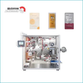 High-Speed Automatic Card-Type Honey SaucePacking Machine Electric 4 Side Seal Bags Films Food Wrapping Counting Plastic