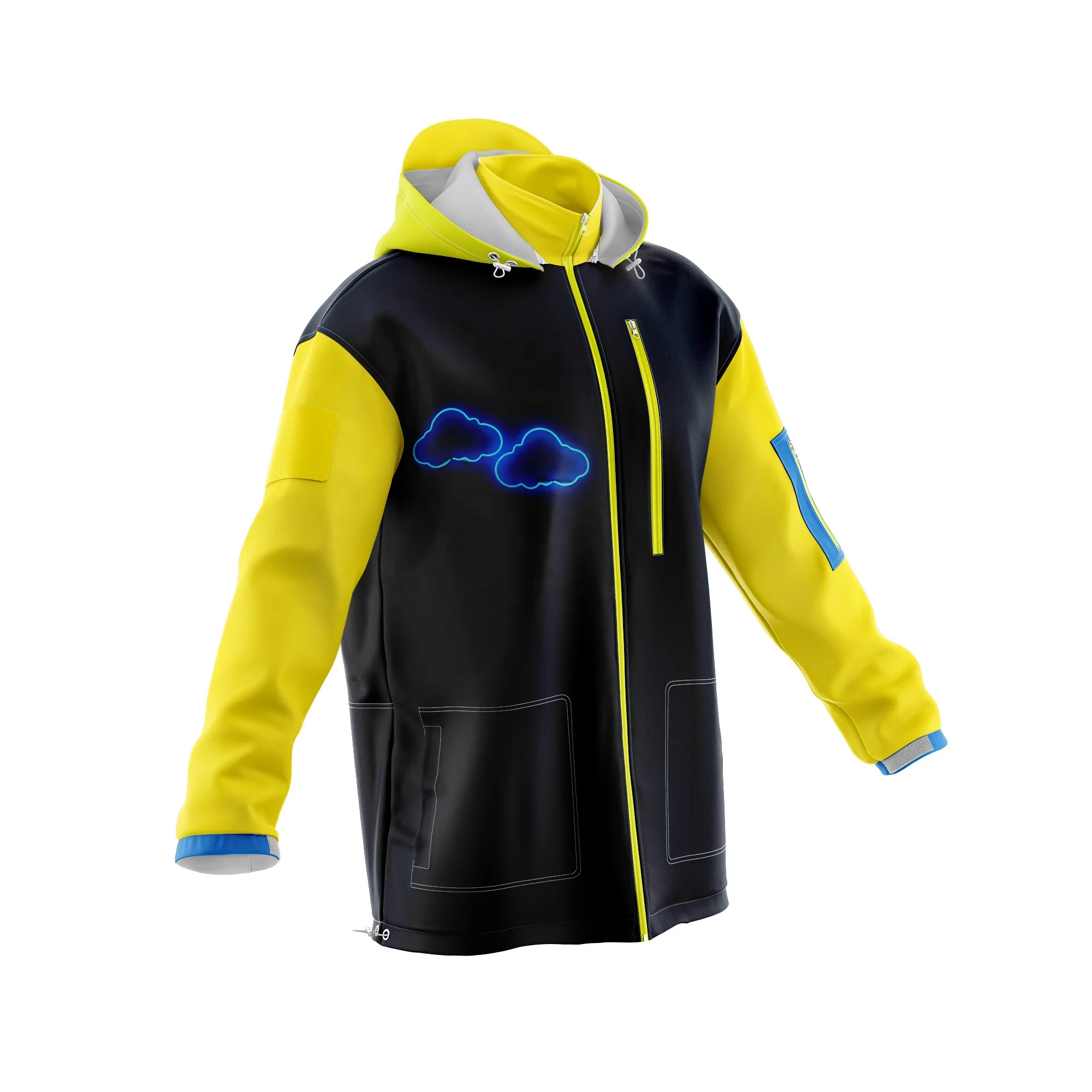Pvc Raincoat Yellow Water Proof Heavy 
