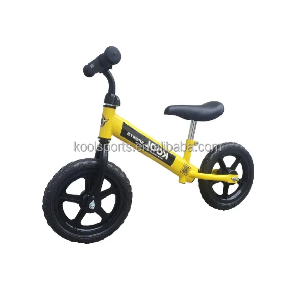 yellow push bike