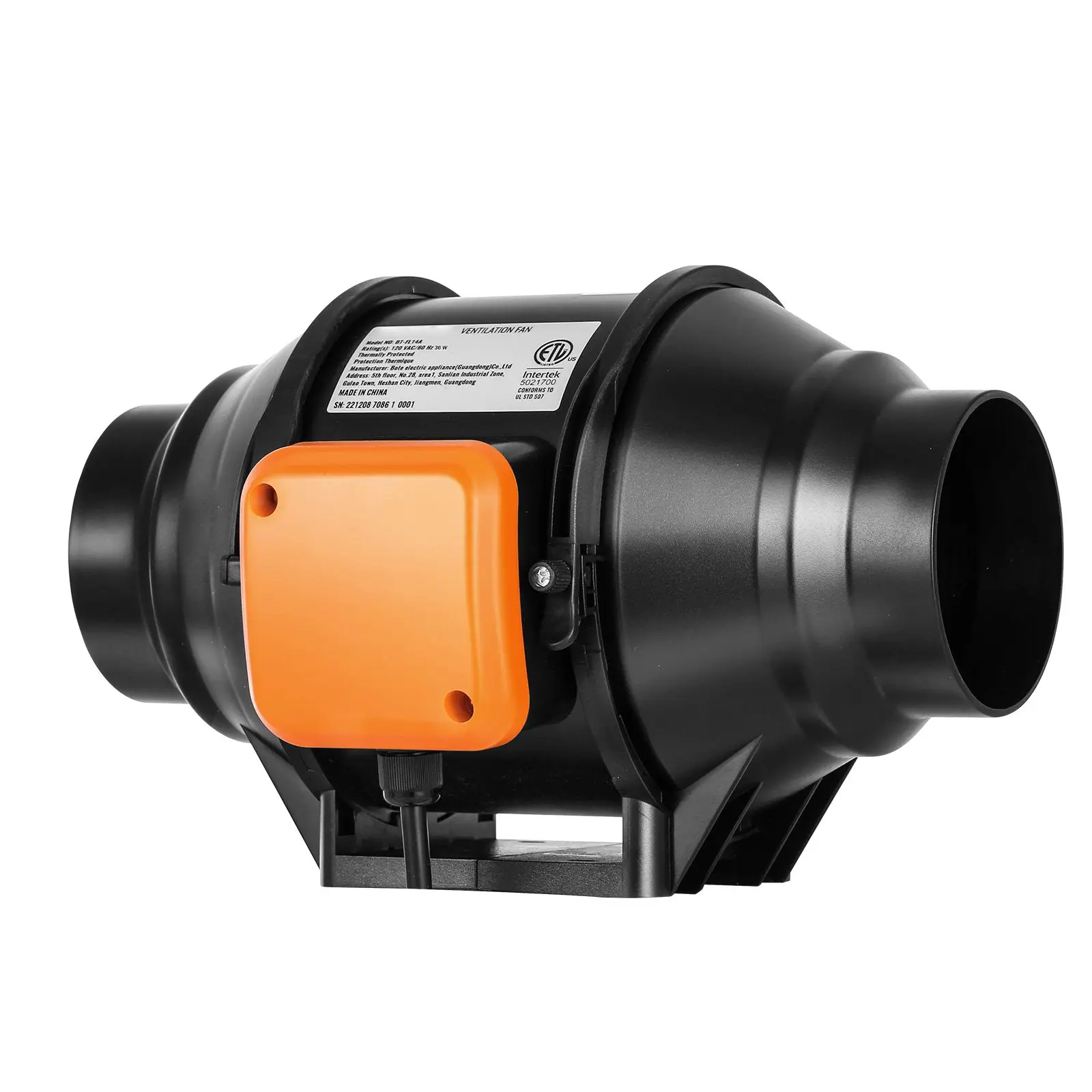 Inline Duct Acmotor, 4-Inch, 200, CFM, Axial - detail 8