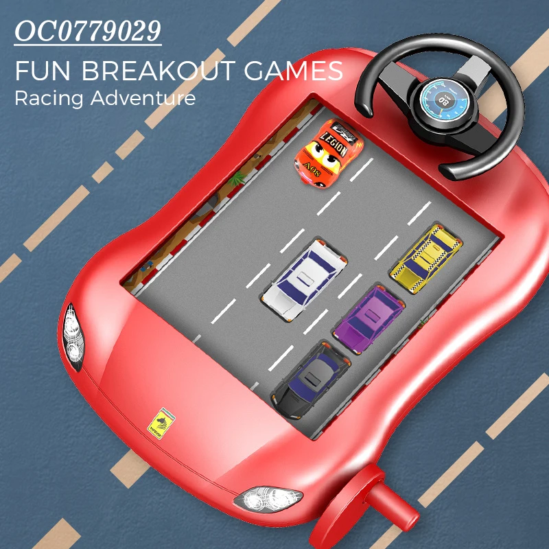 Funny dodge car electric racing adventure car game toys for kids with music