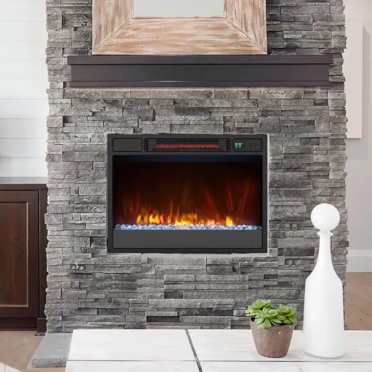 Electric Fireplace, 1500W, Metal - detail 10