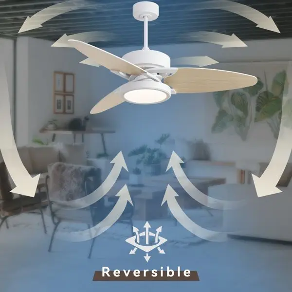 Ceiling Fan, 52-Inch, Plastic, LED, 6-Speed - detail 12
