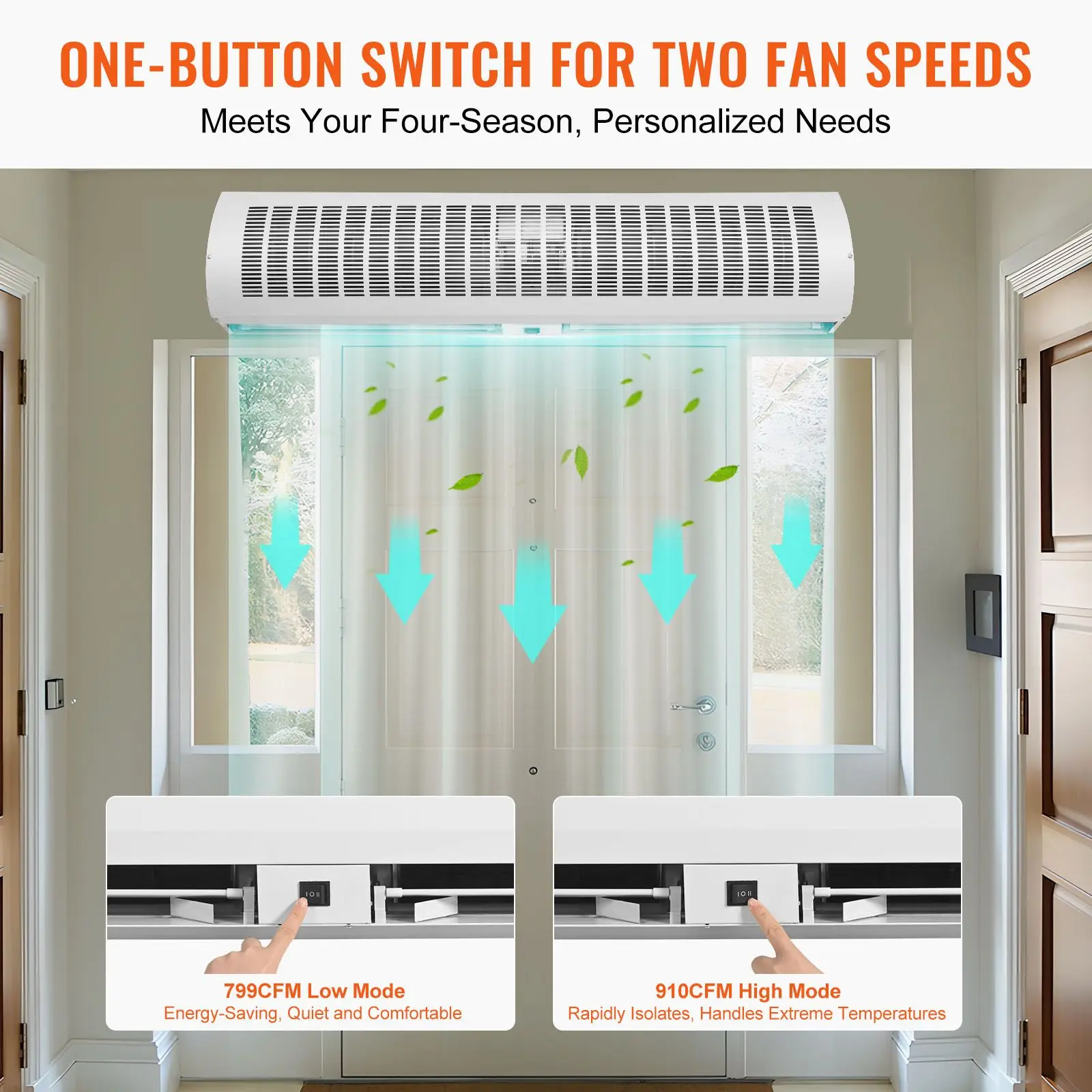 Air Curtain, 1350CFM, Wall - detail 8