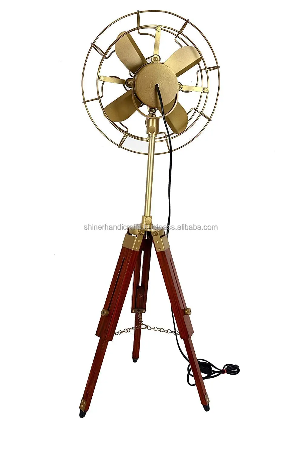 Table Fan, Brass, 120, Electric - detail 4