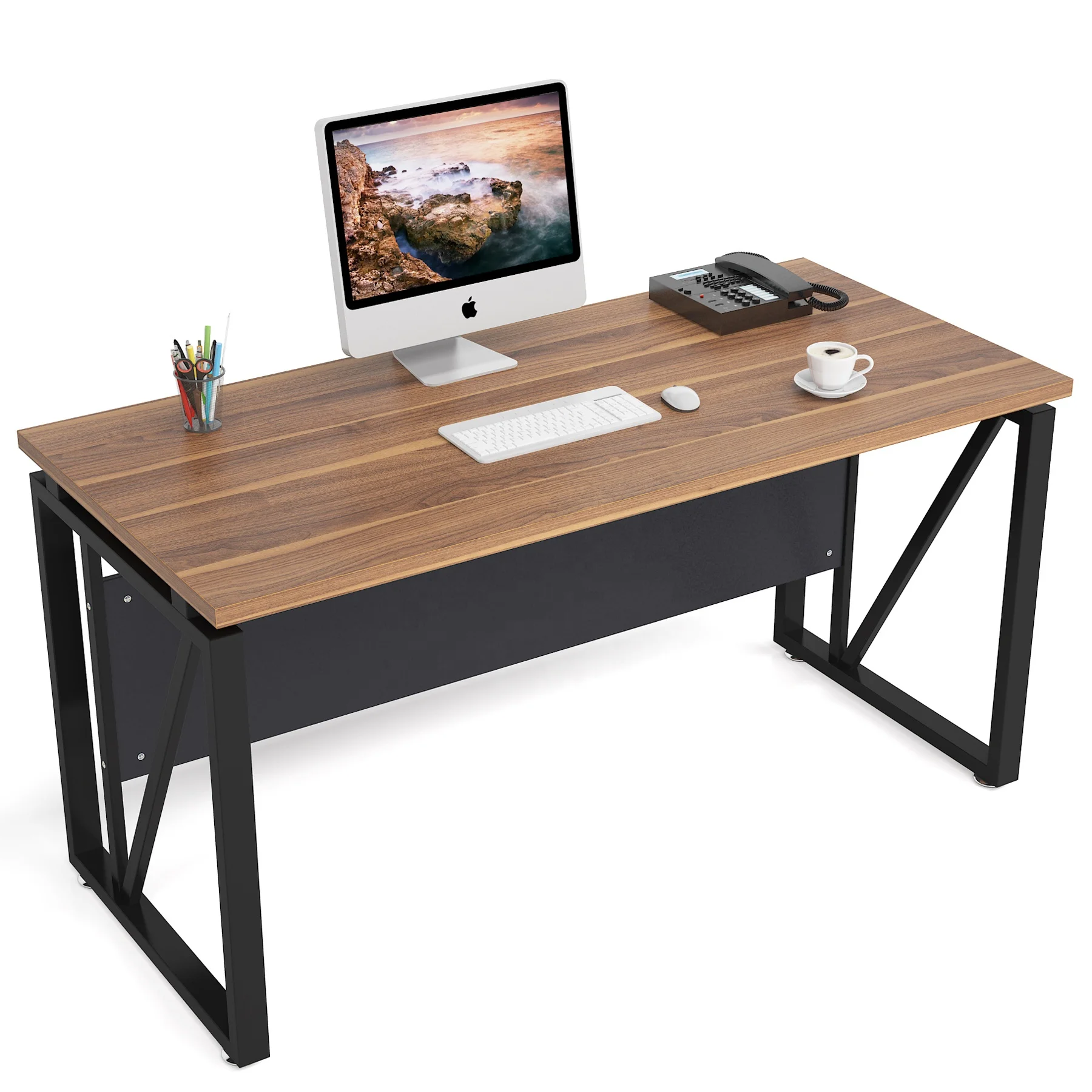 Tribesigns Computer Desk 55 inches Executive Desk for Home Office