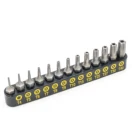 Torx Security Bit Set Taiwan Made High Quality Star Security Torx 5 Points Bit Set T5-T40 With Bit Holder
