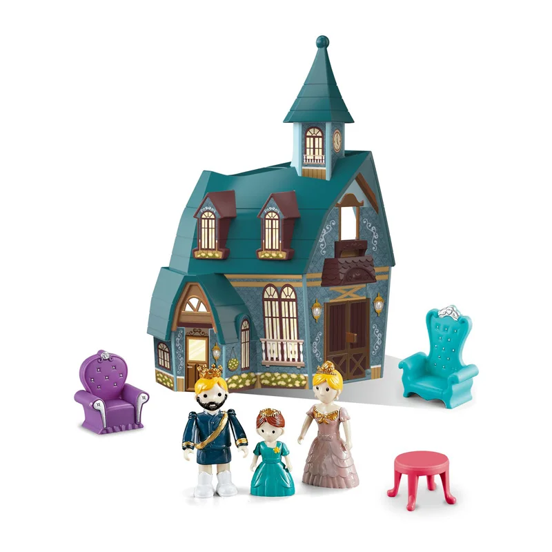 EPT New arrival beautiful girls play house toys set pretend play castle and princess set for children castle set toys