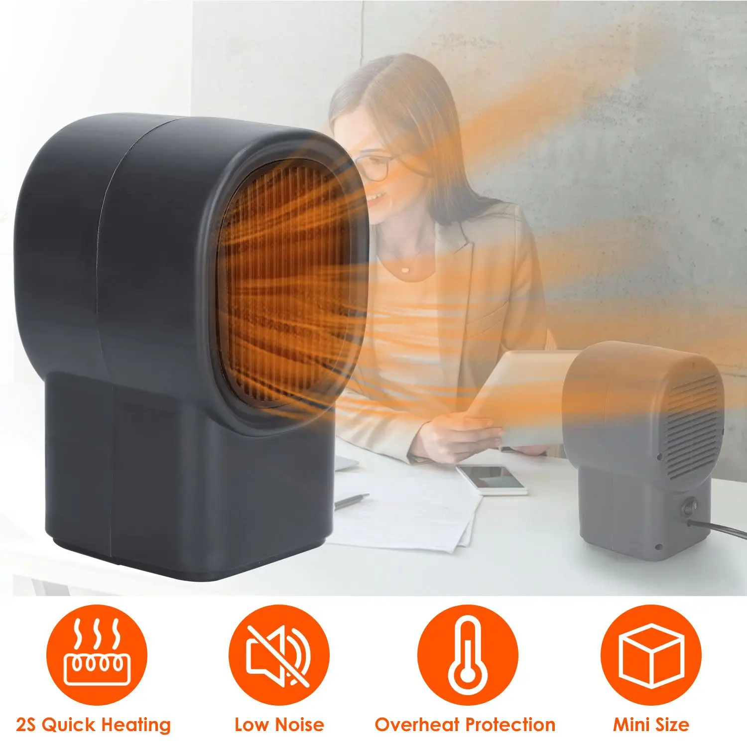 Electric Heater, Portable, 400W - detail 4