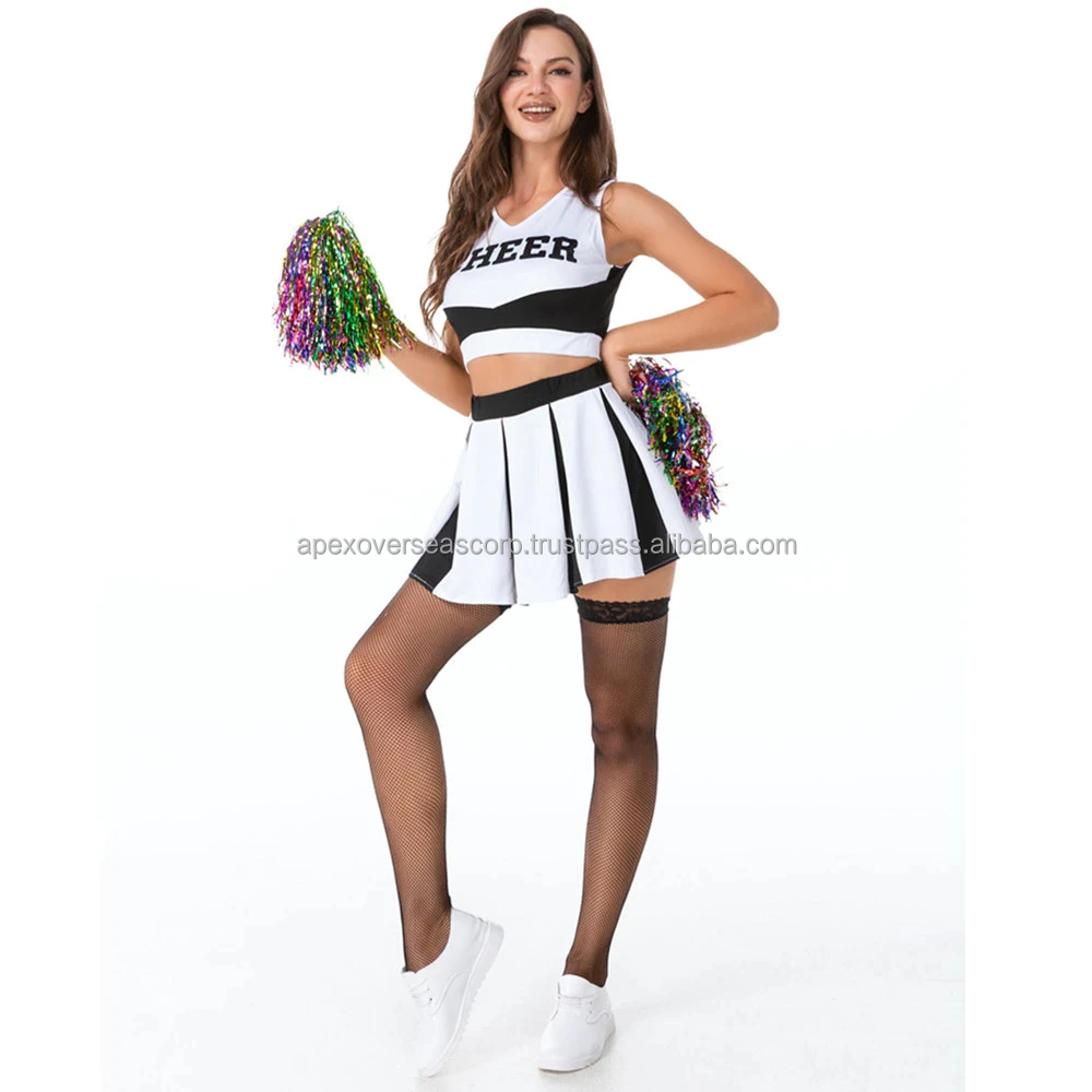 Wholesale Cheerleading Uniforms Pattern Cheerleader Uniforms Polyester