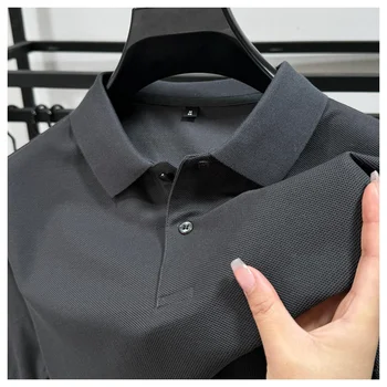 New high quality men's POLO shirt low price men's fashion custom embroidery slim half sleeve men's new large size POLO shirt