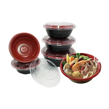 700 ml disposable food container microwave safe pp soup poke bowl plastic